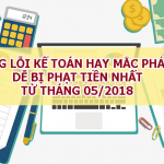 Mức phạt với các lỗi Kế toán thường gặp